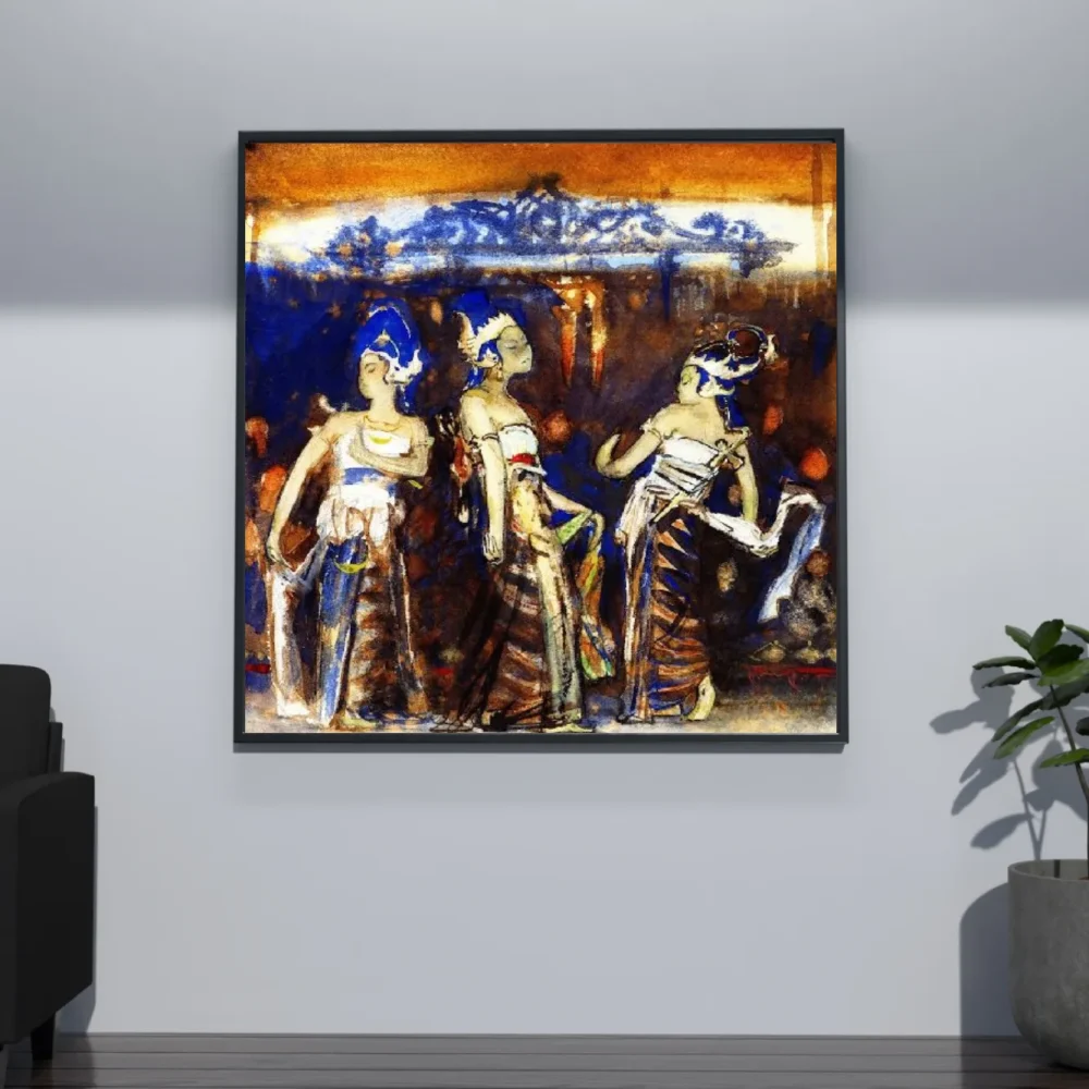 Pintar por números Bailarinas javanesas – foto 4