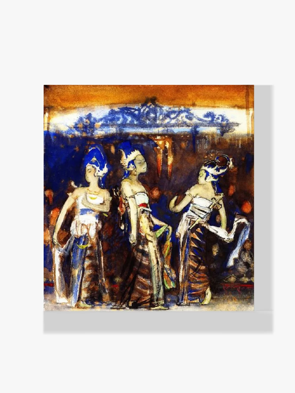 Pintar por números Bailarinas javanesas