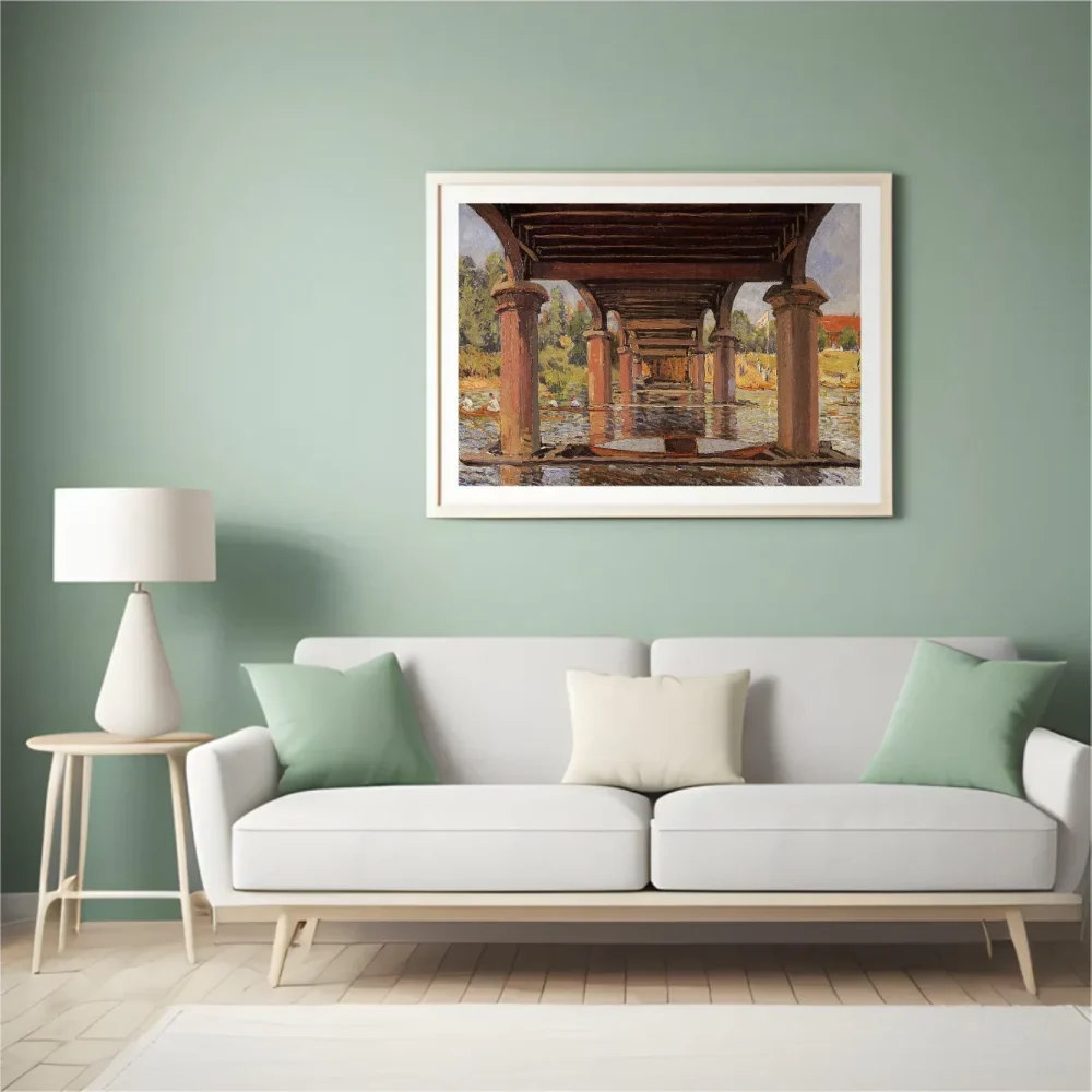 Pintar por números Bajo el puente de Hampton Court – foto 4
