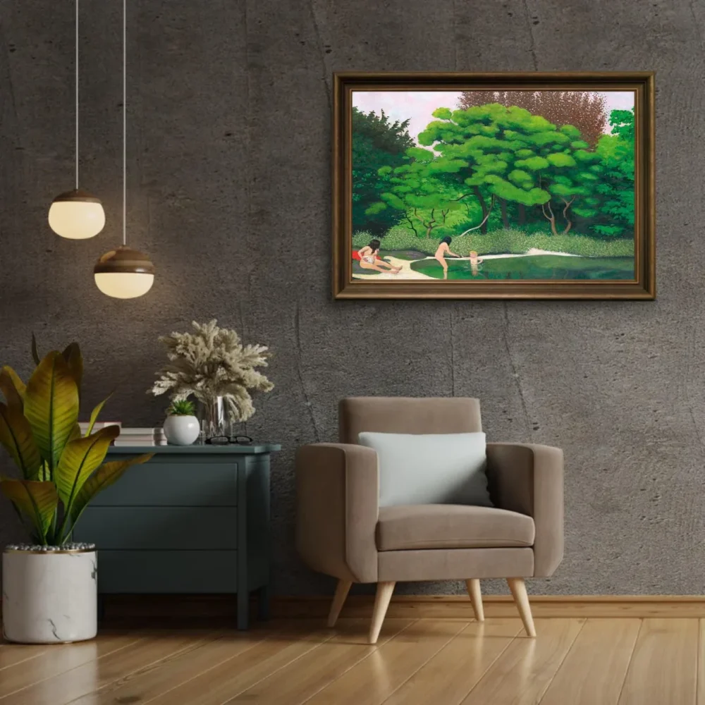 Pintar por números Bañistas en el bosque – foto 2