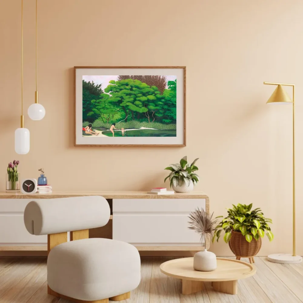 Pintar por números Bañistas en el bosque – foto 3