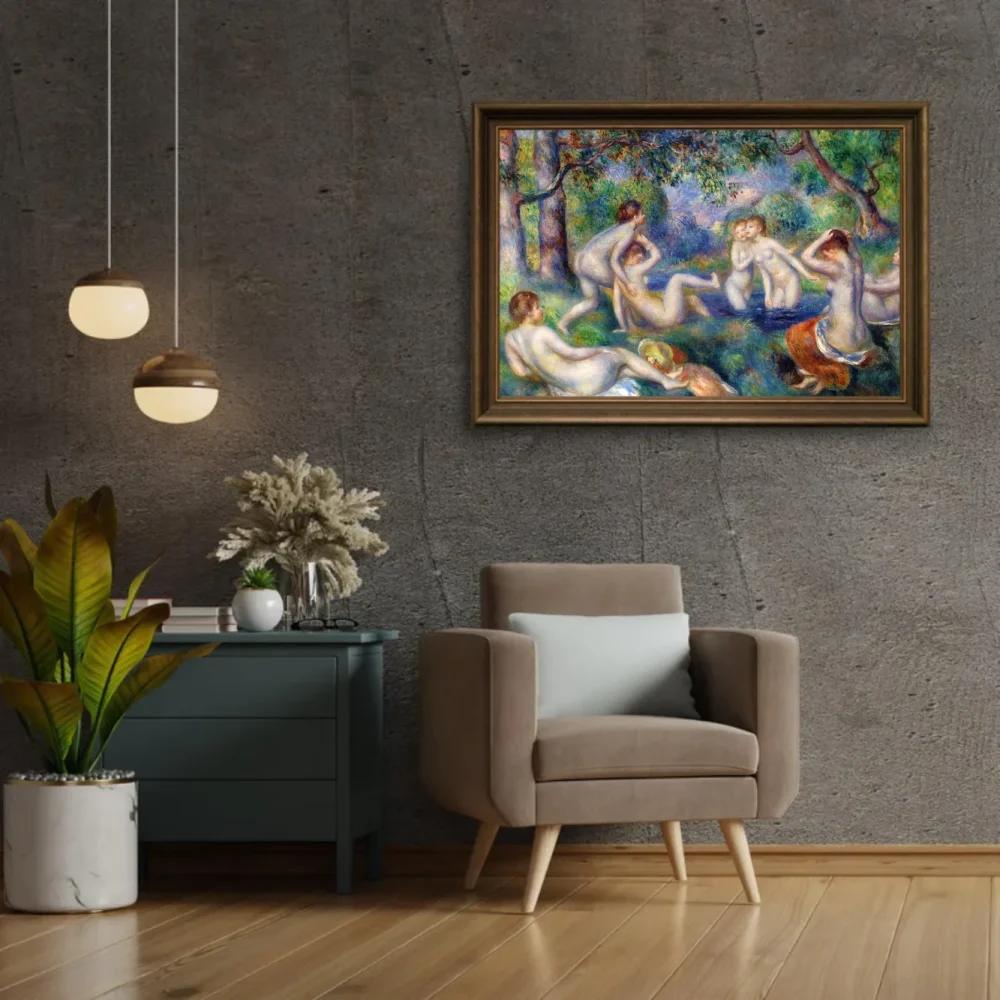 Pintar por números Bañistas en el bosque - Pierre-Auguste Renoir – foto 2