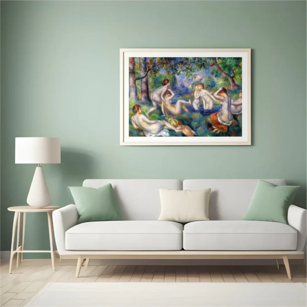 Pintar por números Bañistas en el bosque - Pierre-Auguste Renoir – foto 4