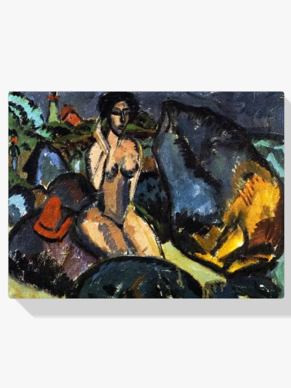 Pintar por números Bañistas entre rocas