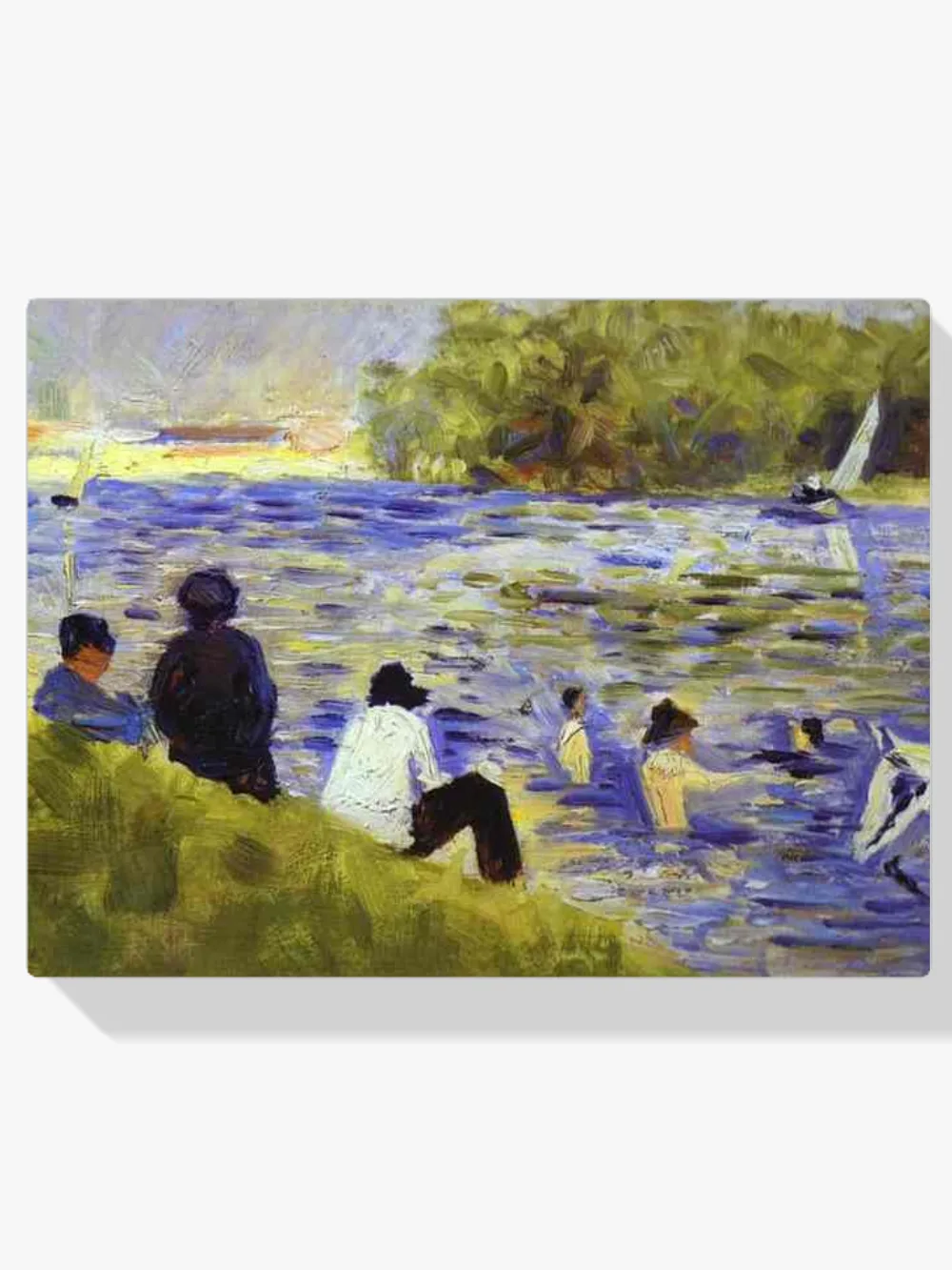 Pintar por números Bañistas, estudio para Bañistas en Asnières