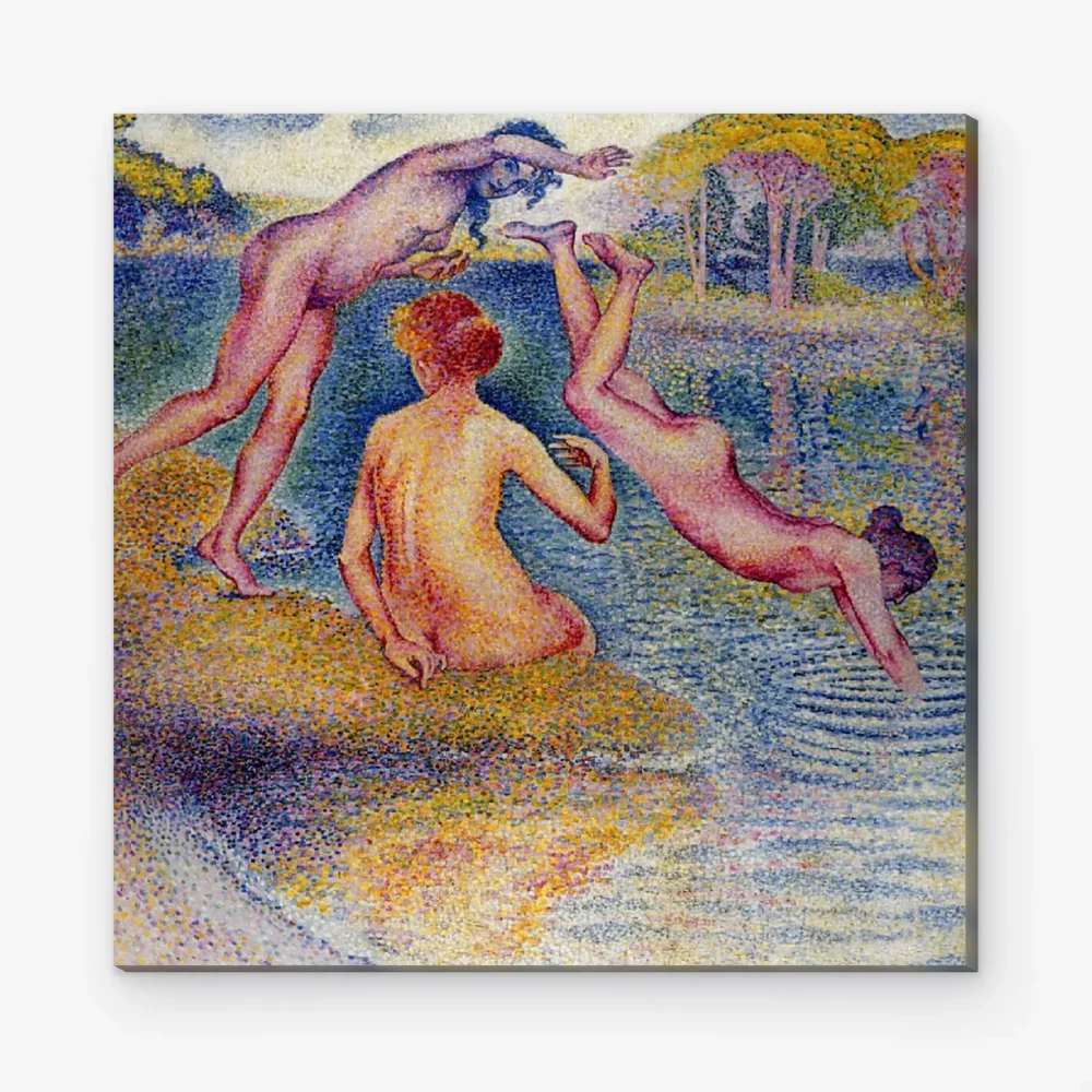 Pintar por Números - Bañistas - Henri-Edmond Cross