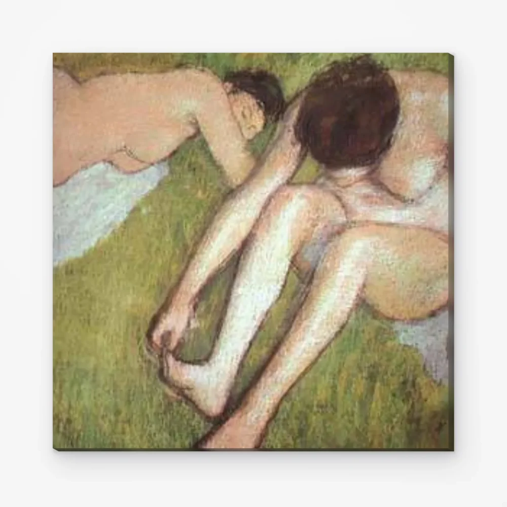 Pintar por Números - Bañistas sobre la hierba