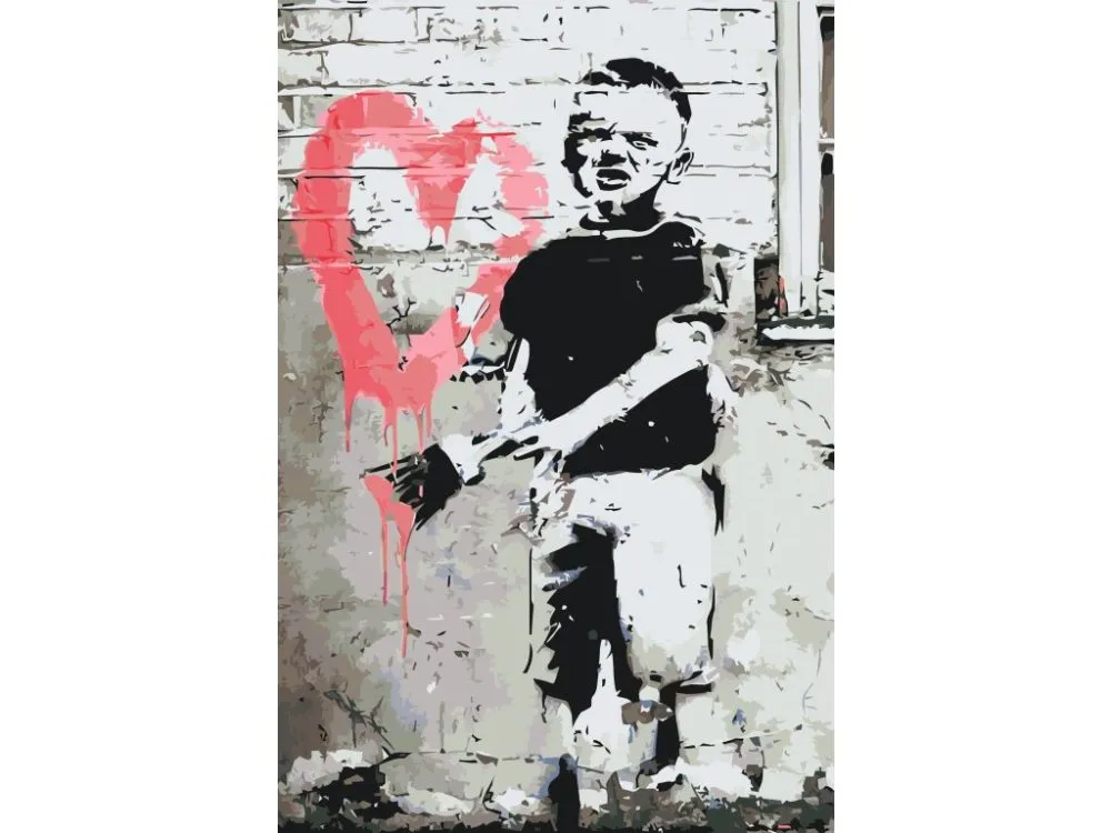 Pintar por números Banksy - Niño – foto 2