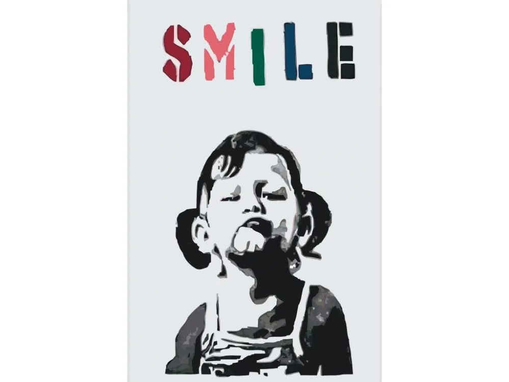 Pintar por números Banksy - Sonrisa – foto 2