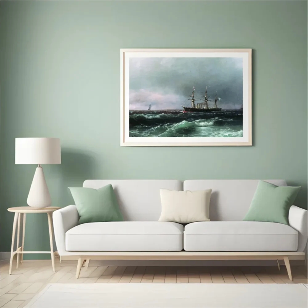 Pintar por números Barco en el mar – foto 4