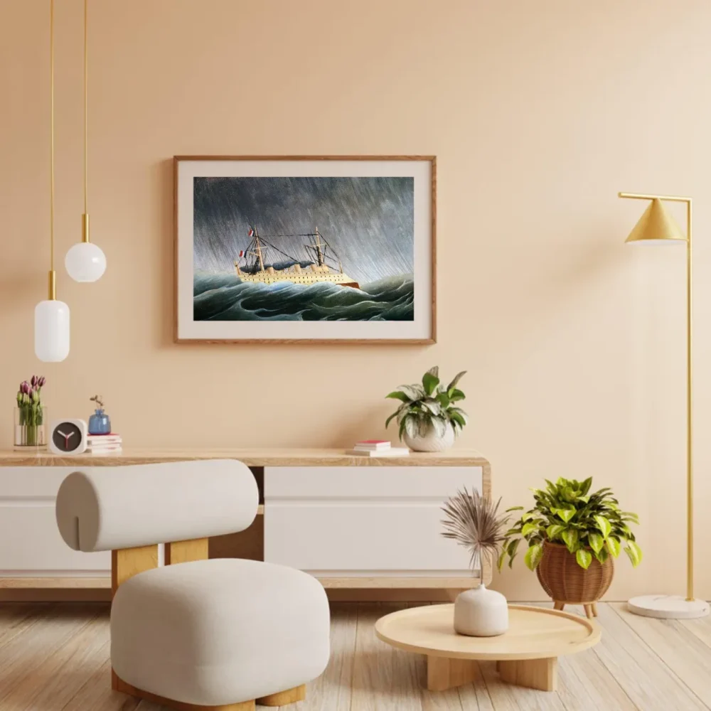 Pintar por números Barco en una tormenta - Henri Rousseau – foto 3