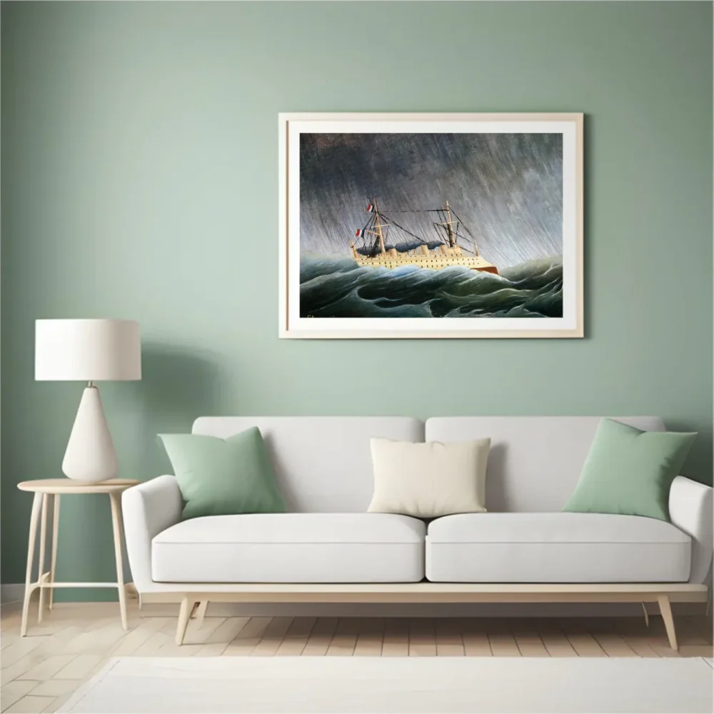 Pintar por números Barco en una tormenta - Henri Rousseau – foto 4