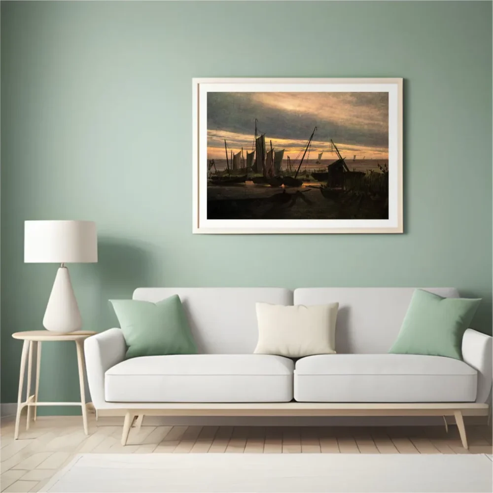 Pintar por números Barcos en el puerto al anochecer – foto 4