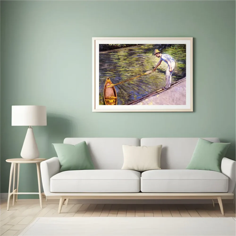 Pintar por números Barquero tirando de su piragua – foto 4