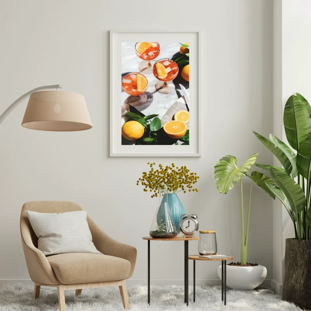 Pintar por números Bebidas veraniegas de naranja – foto 3
