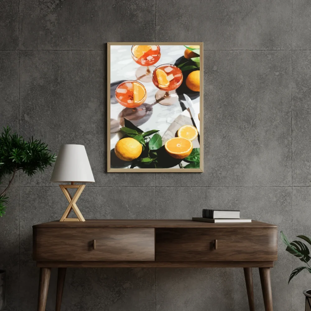 Pintar por números Bebidas veraniegas de naranja – foto 4