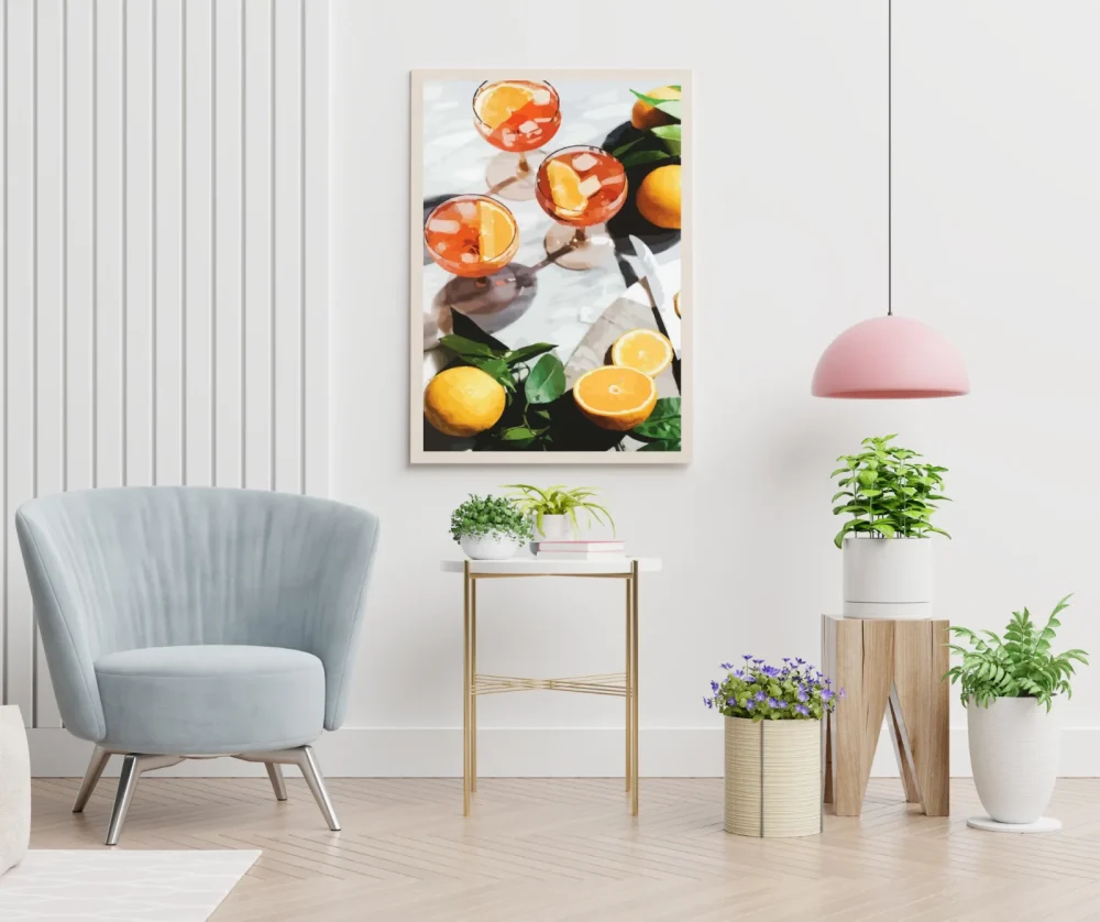 Pintar por números Bebidas veraniegas de naranja – foto 5