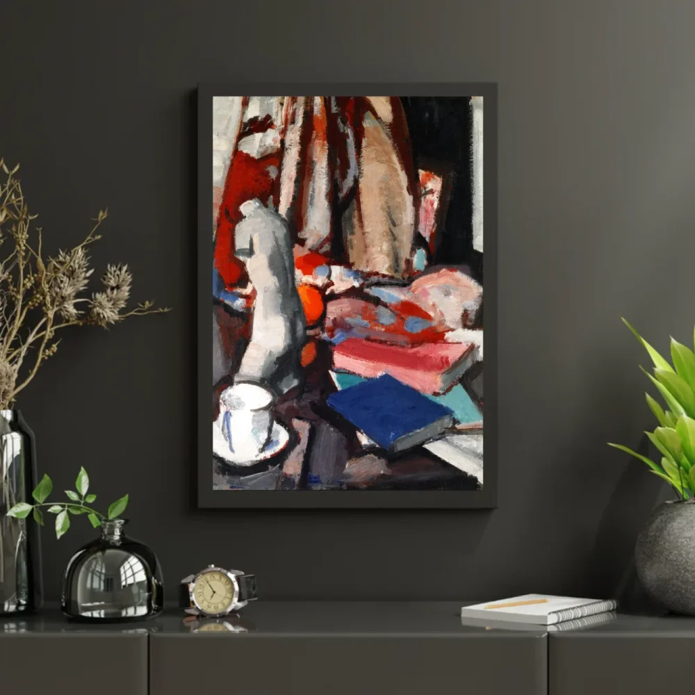 Pintar por números Bodegón con estatuilla y libros – foto 3