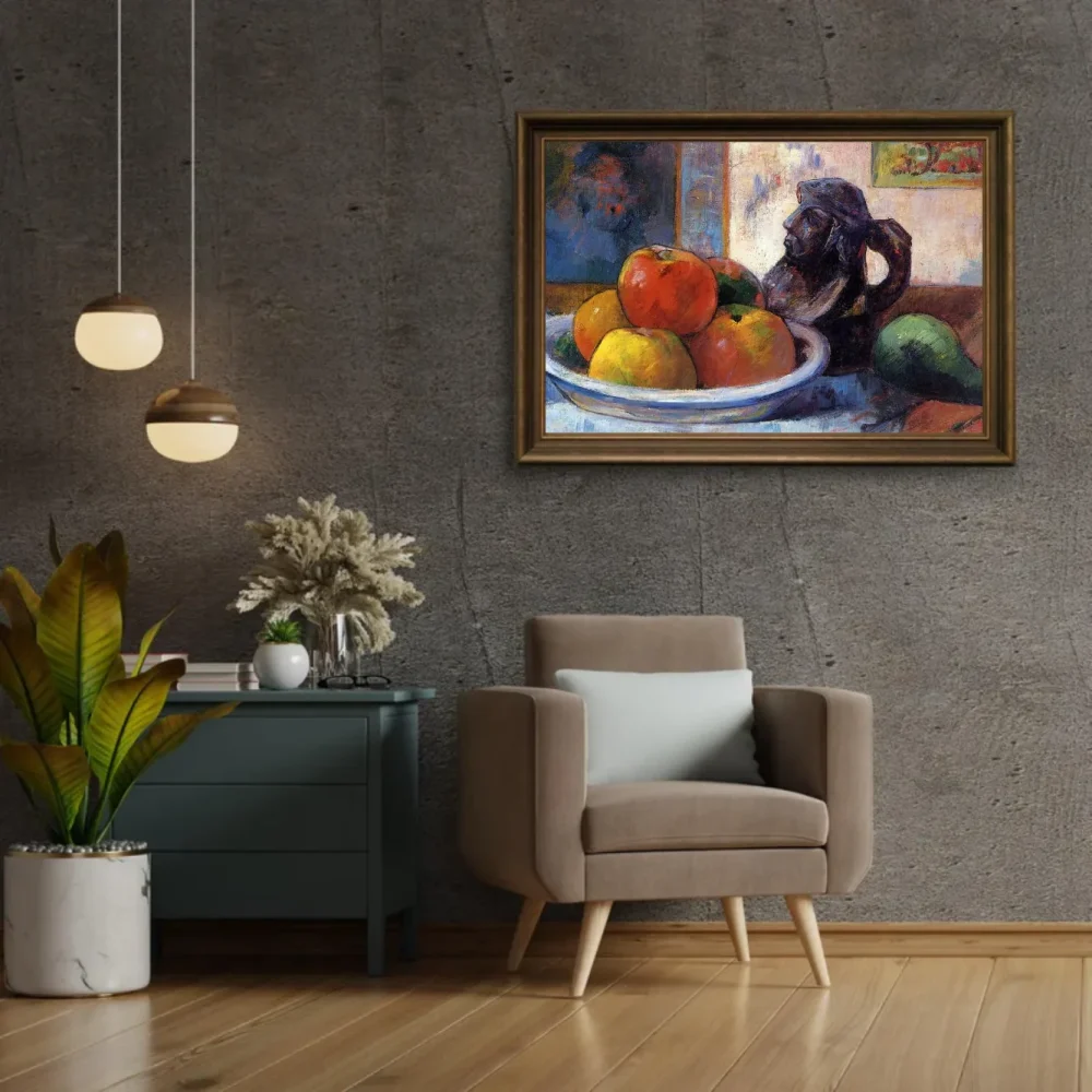 Pintar por números Bodegón con manzanas, pera y jarra retrato – foto 2