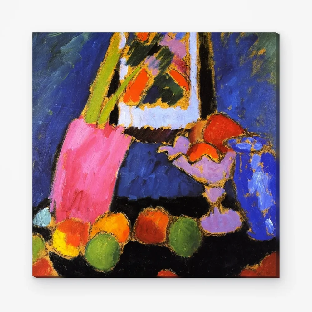 Pintar por Números - Bodegón con manzanas y violetas