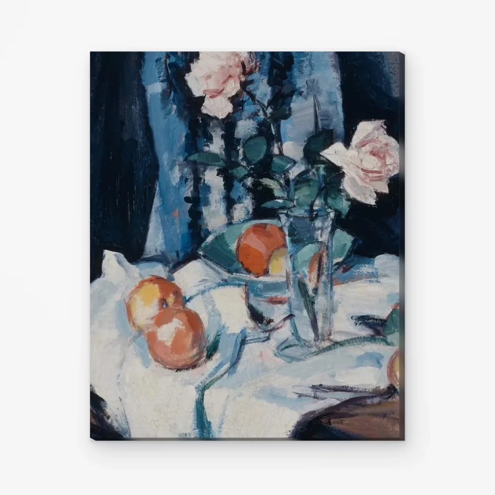 Pintar por Números - Bodegón con rosas en un jarrón de cristal