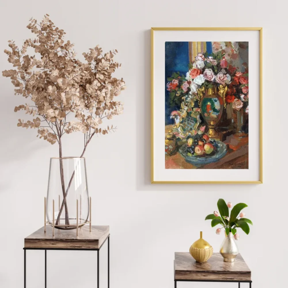 Pintar por números Bodegón con rosas - Konstantin Korovin – foto 2