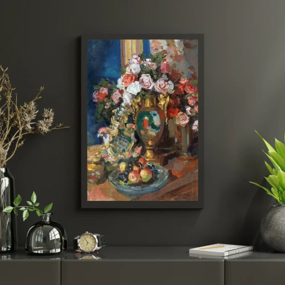 Pintar por números Bodegón con rosas - Konstantin Korovin – foto 3