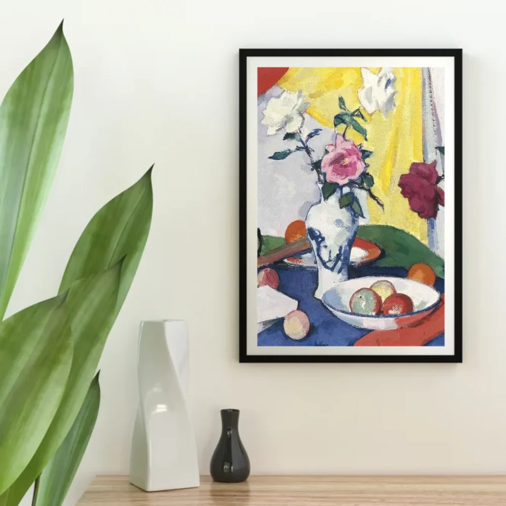 Pintar por números Bodegón con rosas sobre fondo amarillo – foto 4