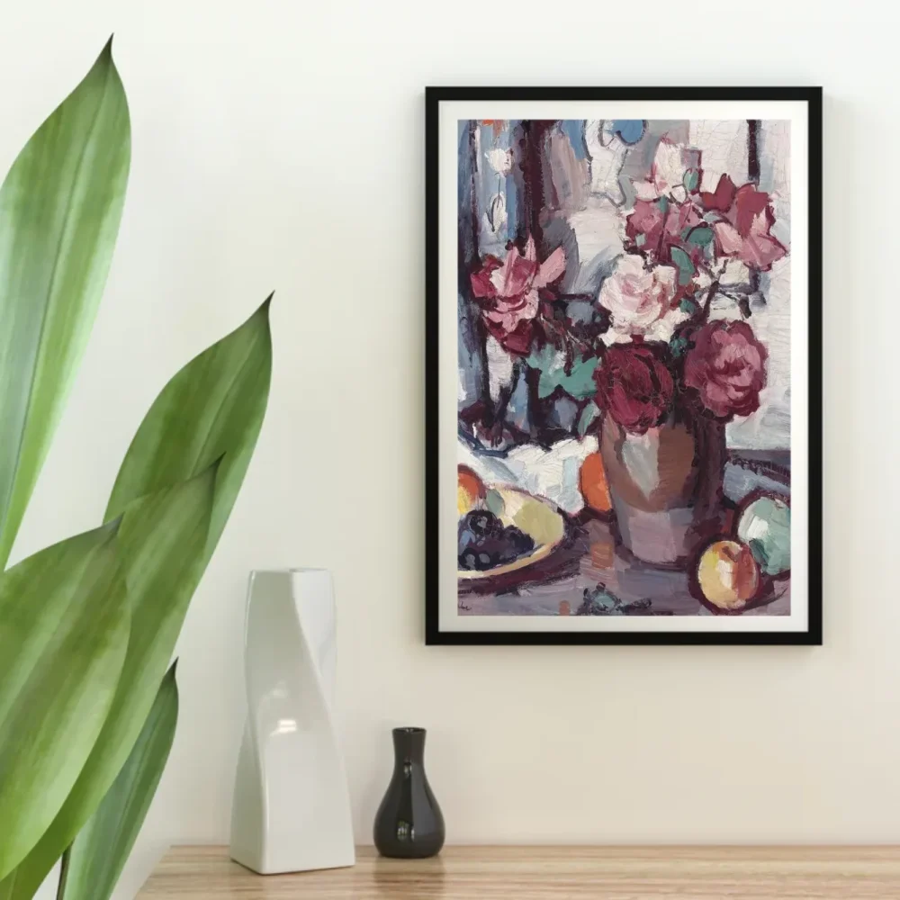 Pintar por números Bodegón con rosas, uvas y manzanas – foto 4