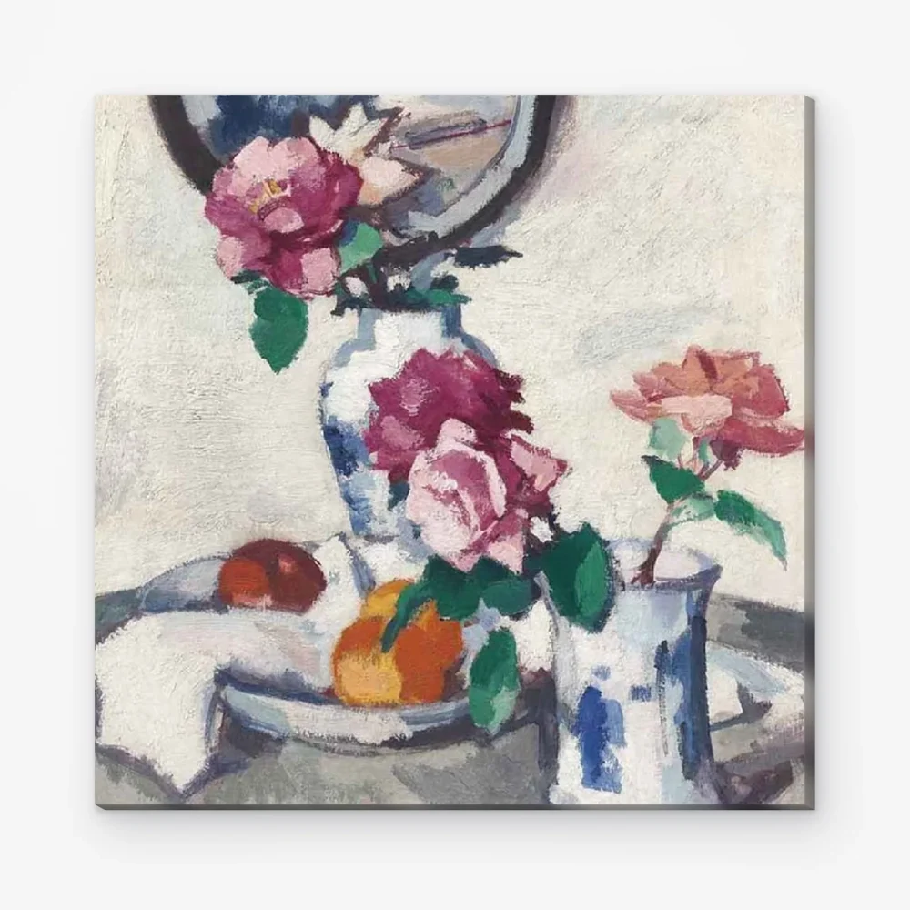 Pintar por Números - Bodegón con rosas y fruta
