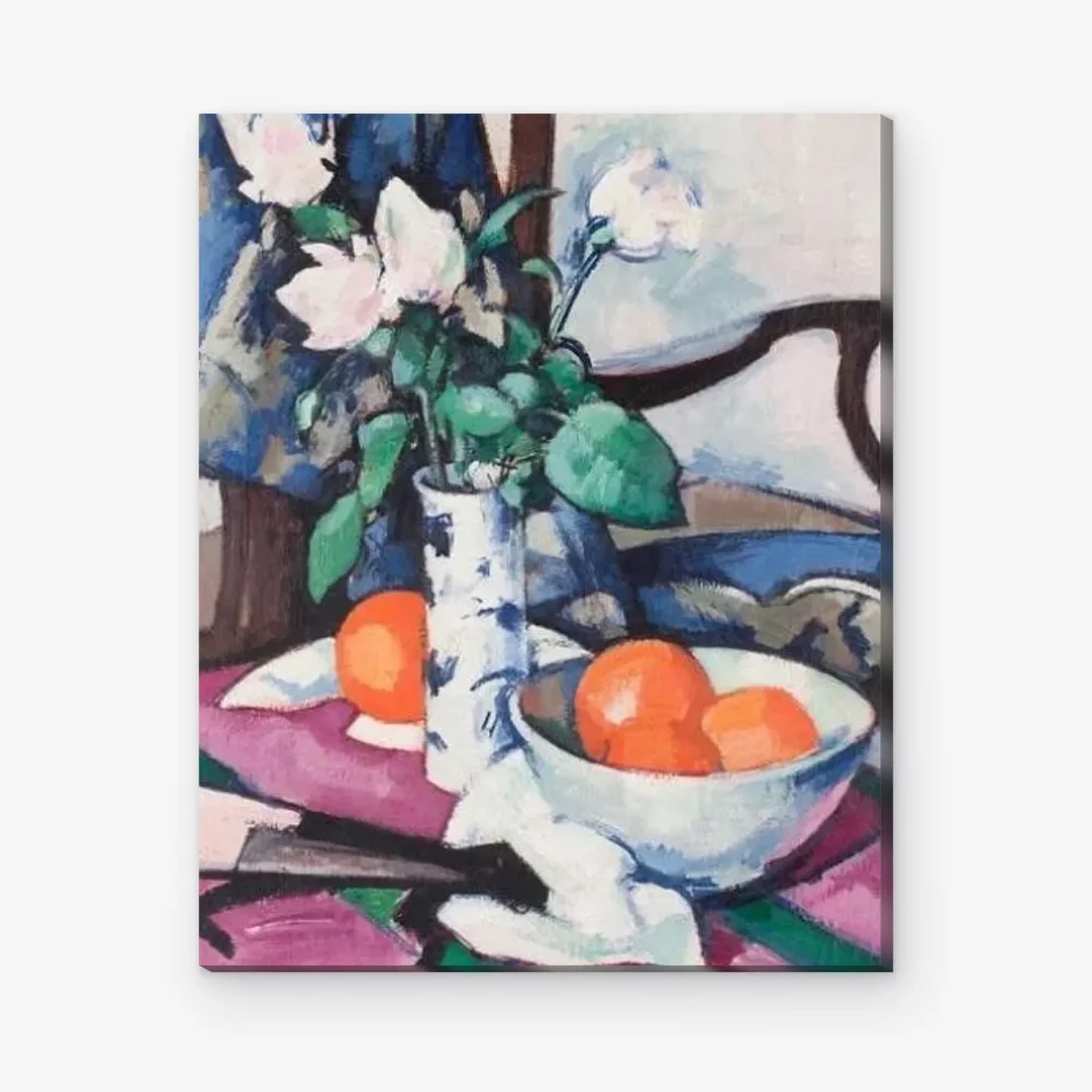 Pintar por Números - Bodegón con rosas y naranjas