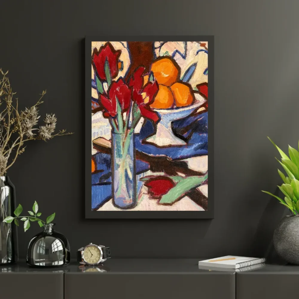 Pintar por números Bodegón con tulipanes y naranjas – foto 3