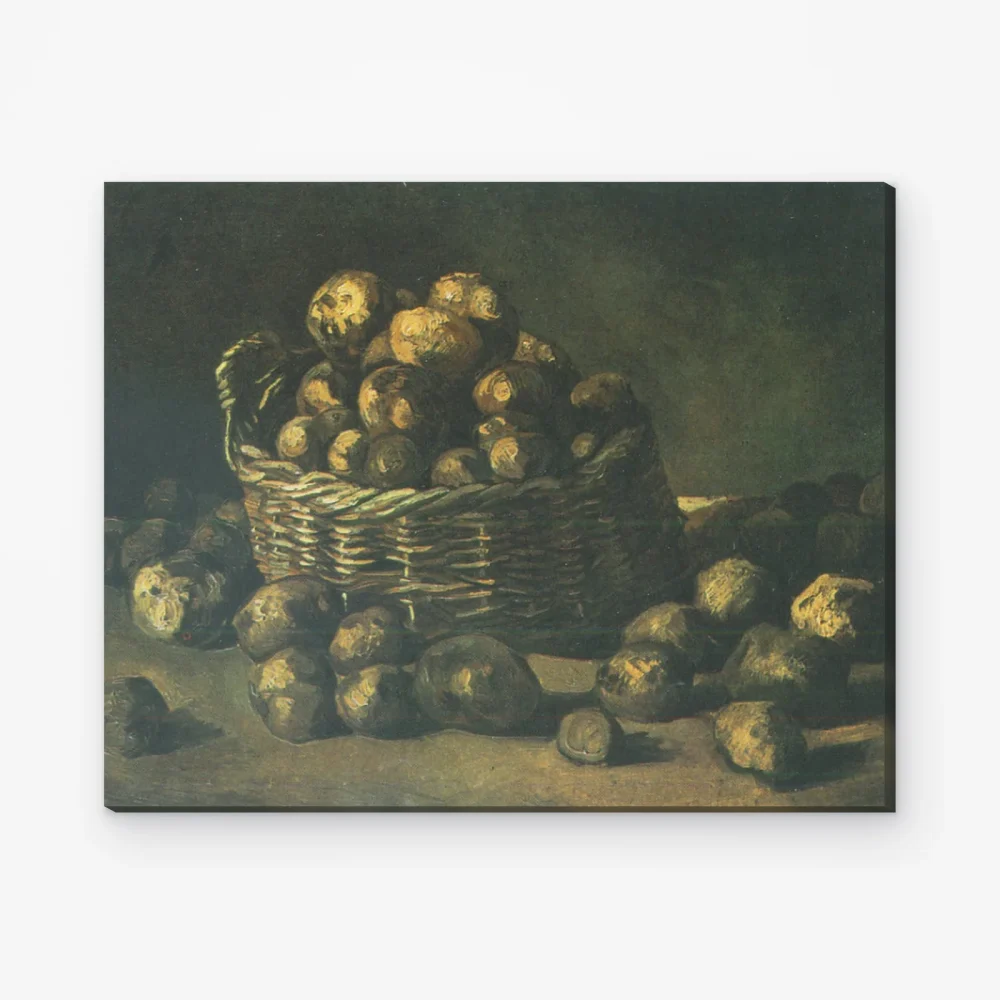 Pintar por Números - Bodegón con una cesta de patatas