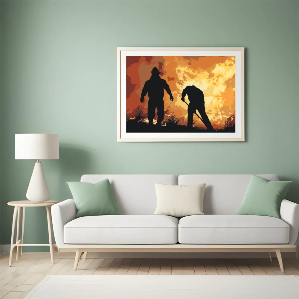 Pintar por números Bomberos en acción – foto 5