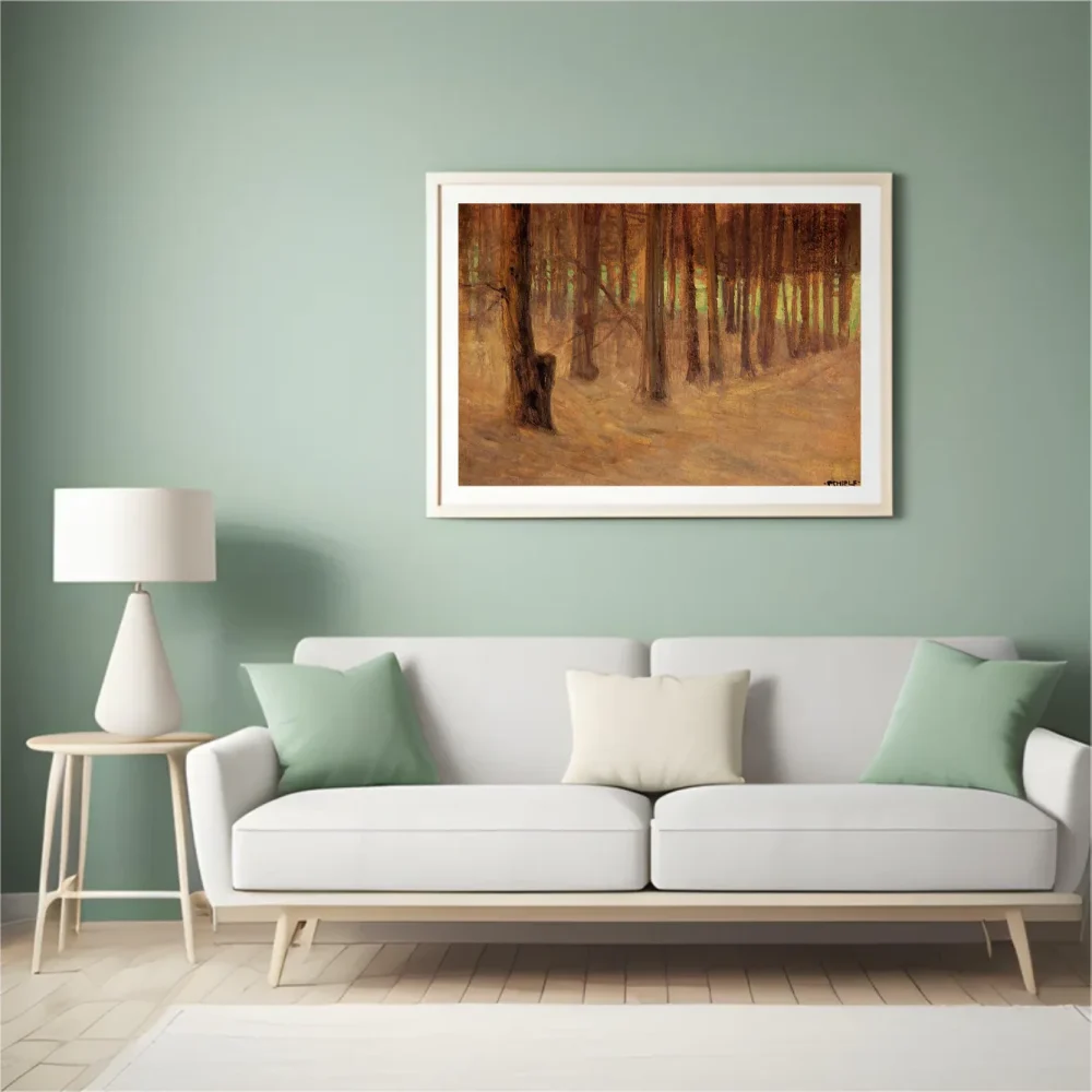 Pintar por números Bosque con un claro soleado al fondo – foto 4