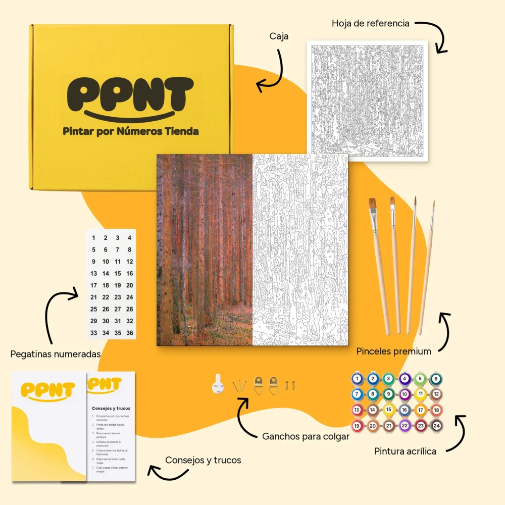 Pintar por Números - Bosque de abetos I