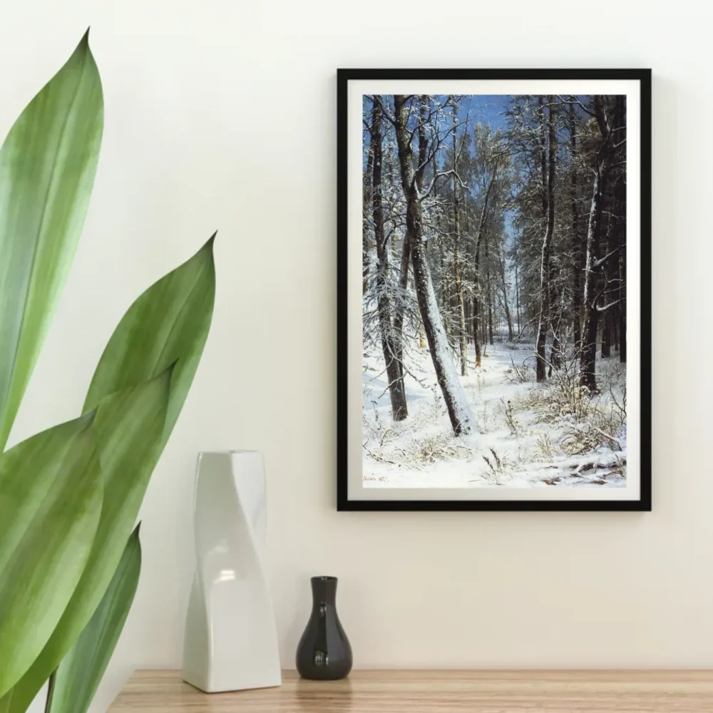 Pintar por números Bosque en invierno – foto 4