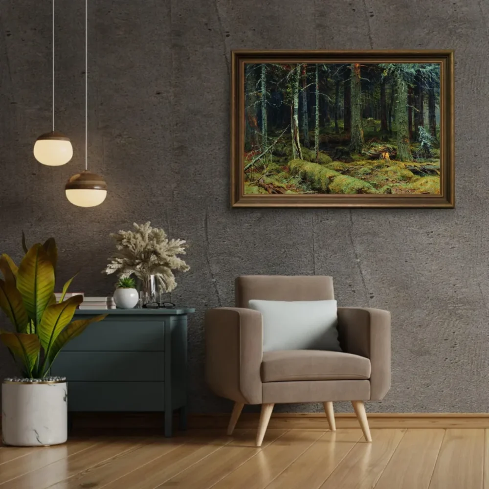 Pintar por números Bosque oscuro - Iván Shishkin – foto 2