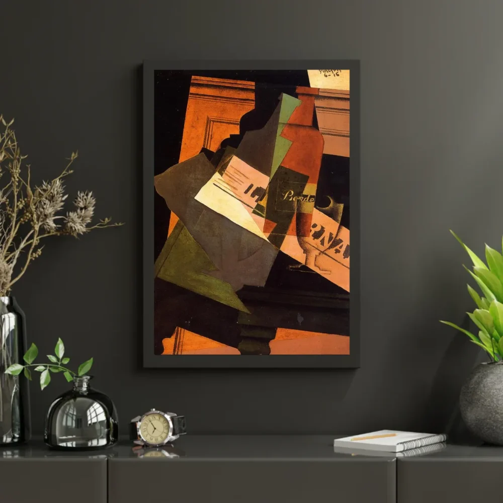 Pintar por números Botella, vaso y periódico – foto 3
