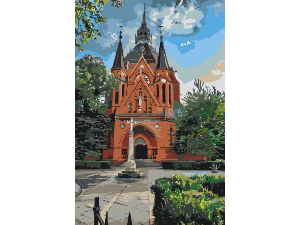 Pintar por números Břeclav - Iglesia de la Visitación de la Virgen – foto 2