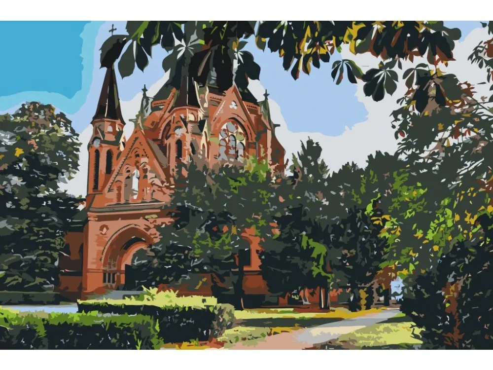 Pintar por números Břeclav - Iglesia de la Visitación de la Virgen 2 – foto 2