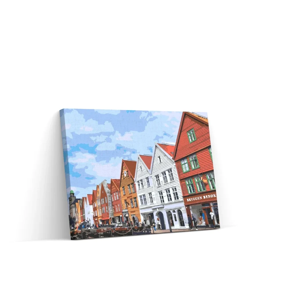 Pintar por números Bryggen, Noruega 2