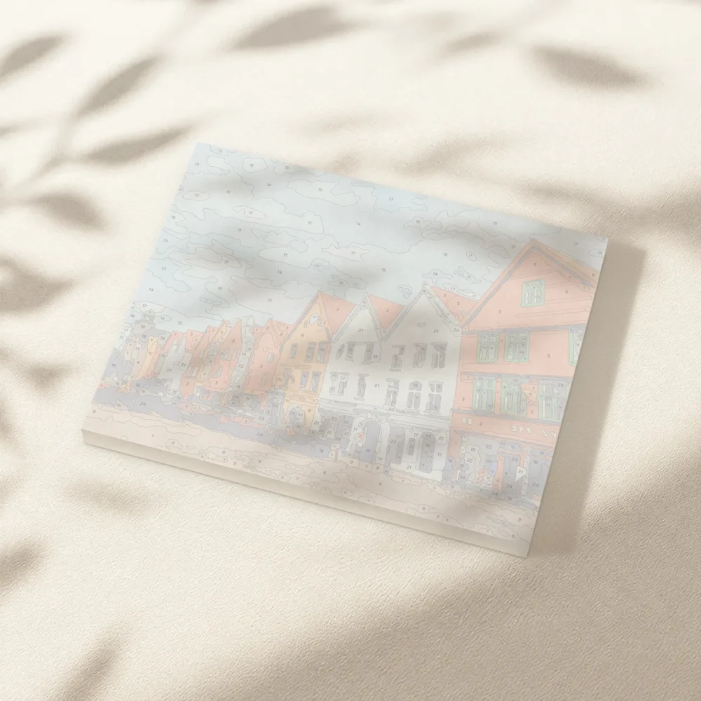 Pintar por Números - Bryggen, Noruega 2