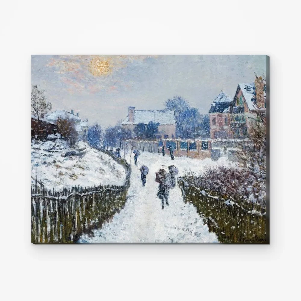 Pintar por Números - Bulevar Saint-Denis, Argenteuil, en invierno