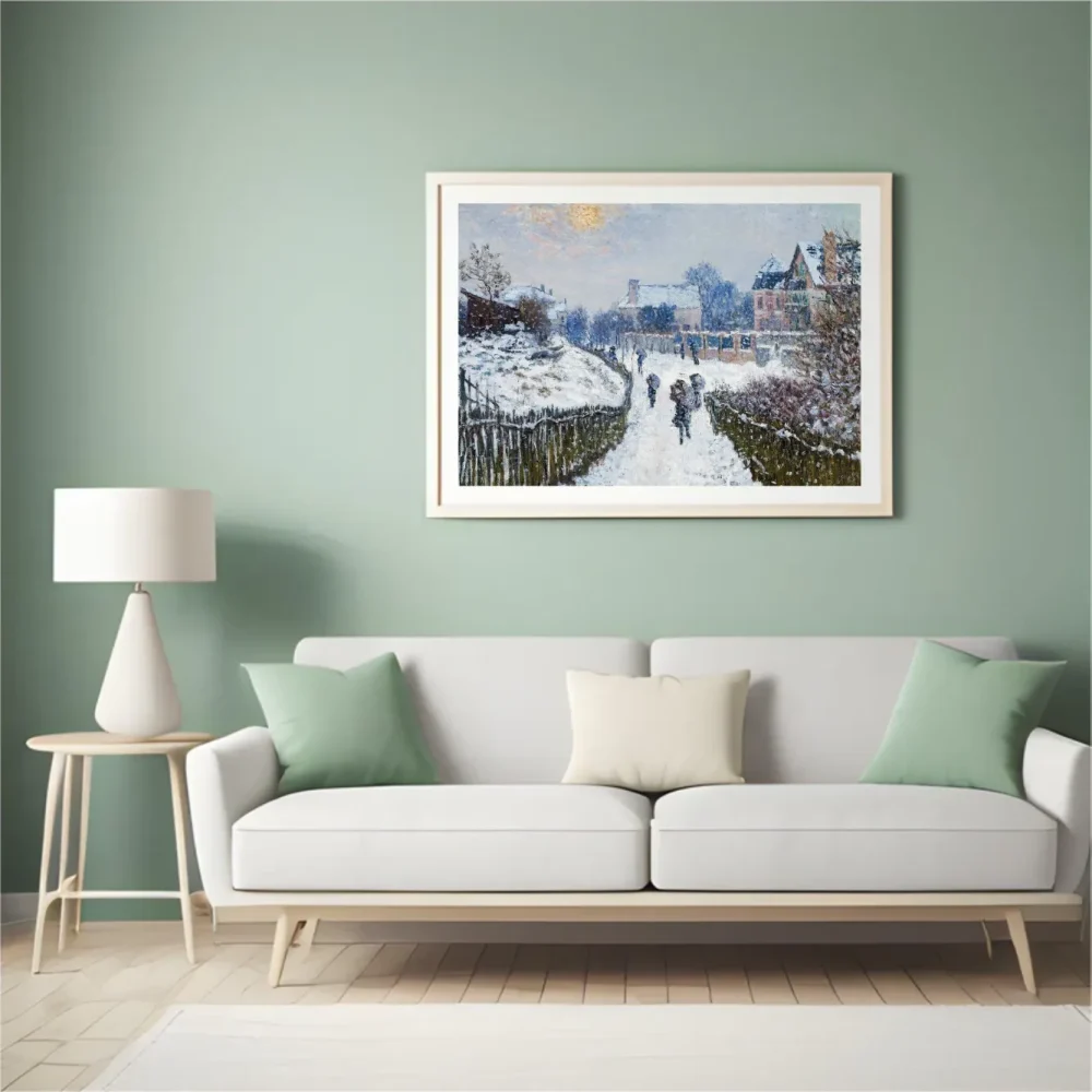 Pintar por números Bulevar Saint-Denis, Argenteuil, en invierno – foto 4