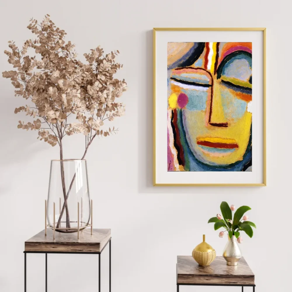 Pintar por números Cabeza abstracta - Alexej von Jawlensky 2 – foto 2