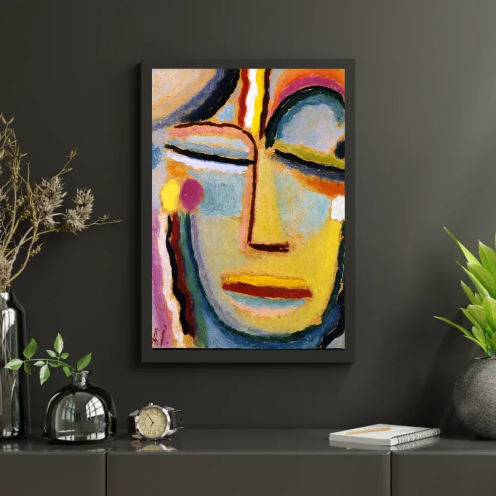 Pintar por números Cabeza abstracta - Alexej von Jawlensky 2 – foto 3