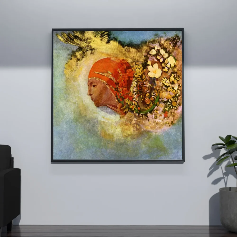 Pintar por números Cabeza con flores – foto 4