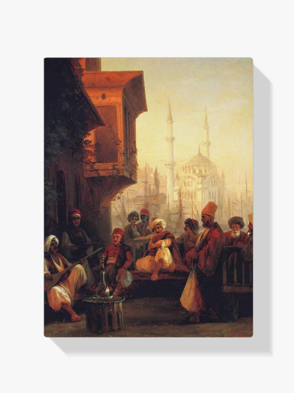 Pintar por números Café junto a la mezquita de Ortaköy, Constantinopla