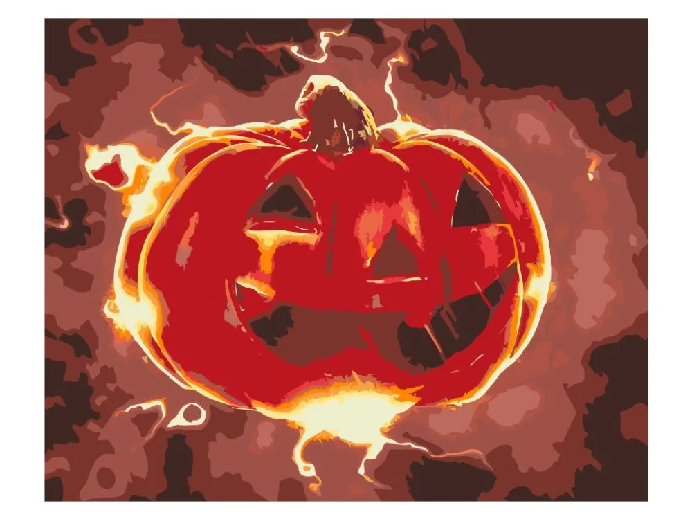 Pintar por números Calabaza de Halloween - Artistas célebres – foto 2